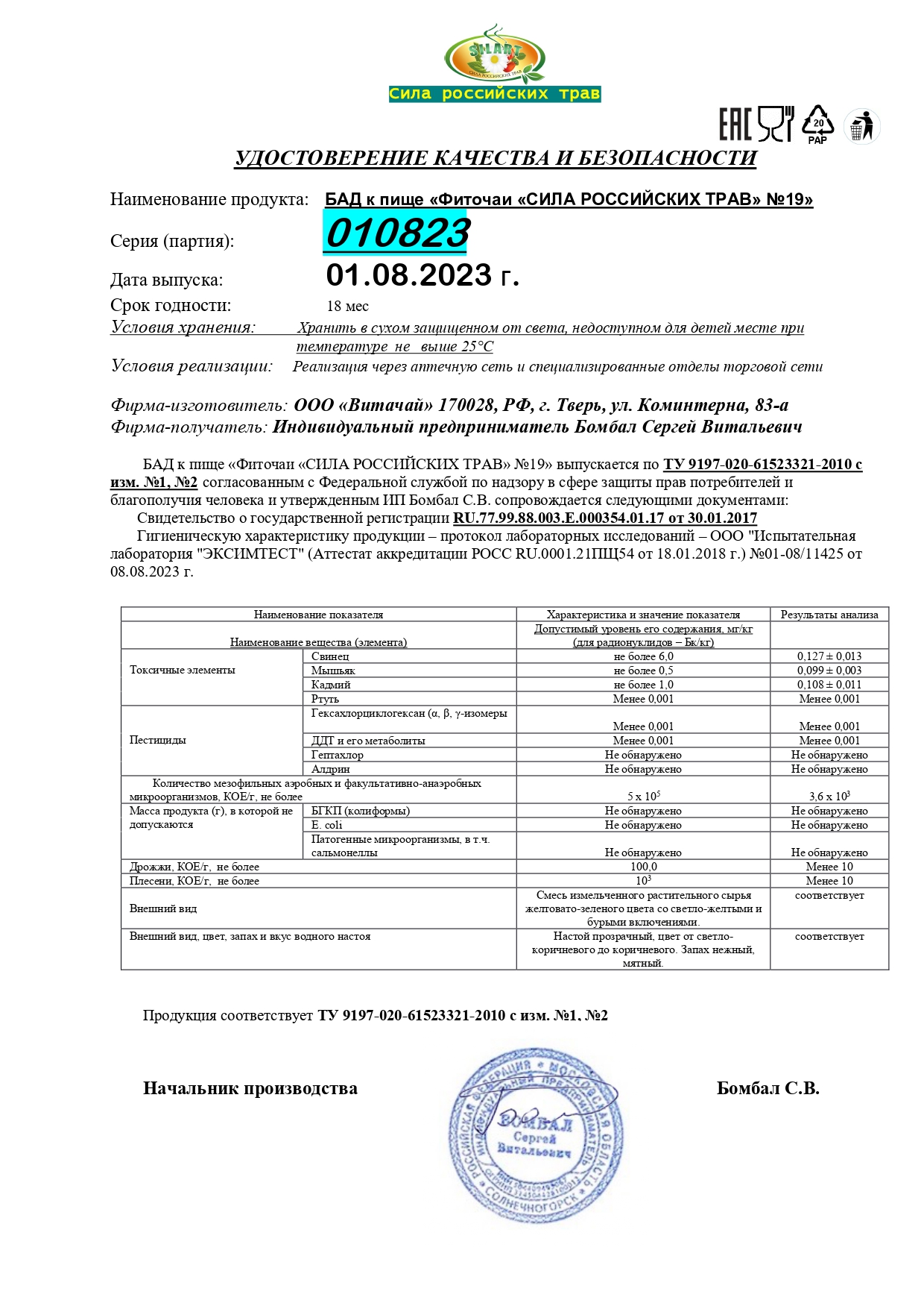 Паспорт №082023